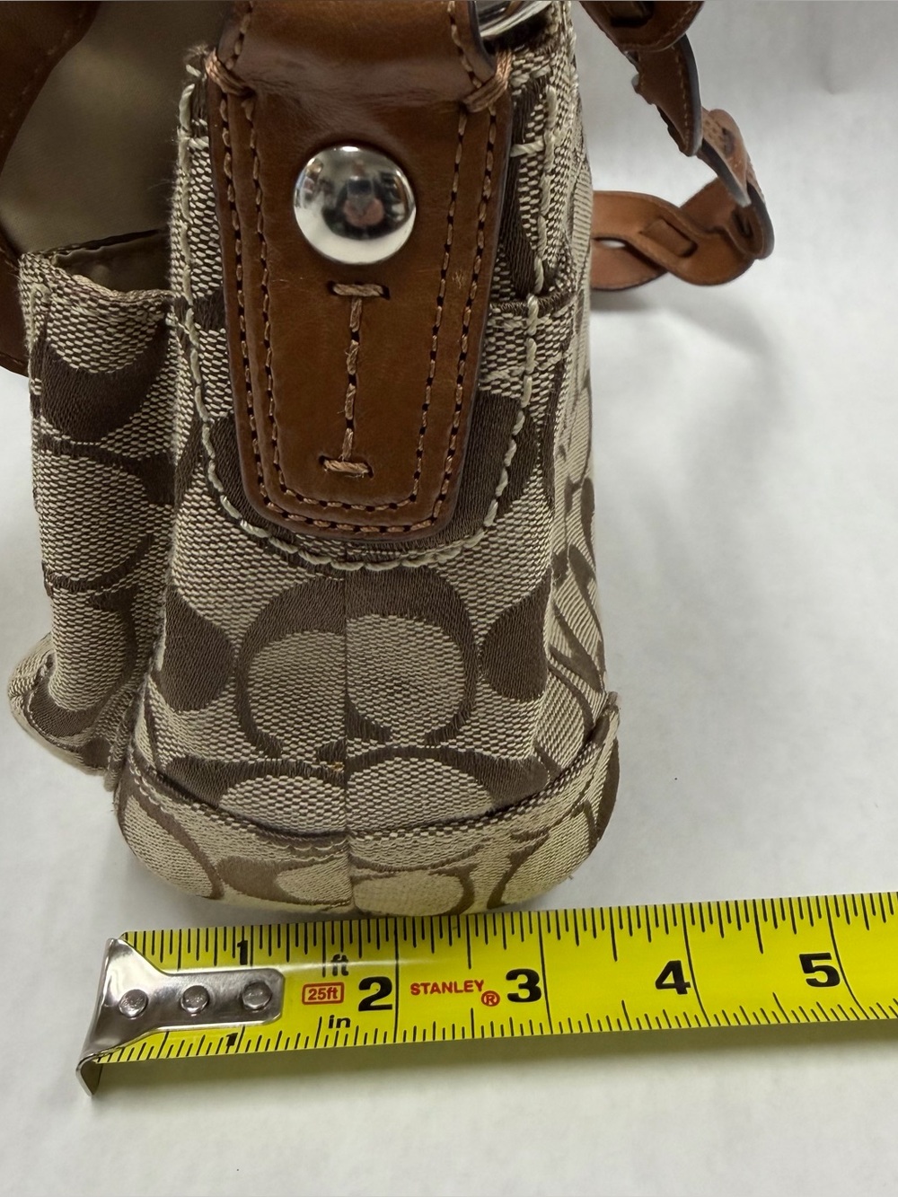 COACH Y2K Vintage Soho Medium Buckle Flap Signature C Shoulder Bag 11862 - Picture 16 of 16